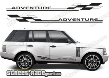 Range Rover 3-4 058 - Adventure racing stripes