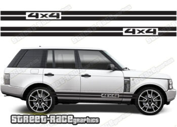 Range Rover 3-4 059 - 4x4 racing stripes