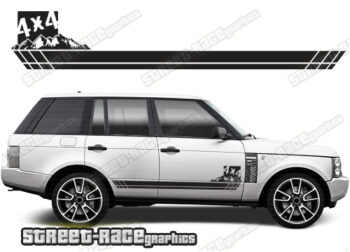 Range Rover 3-4 060 - 4x4 racing stripes