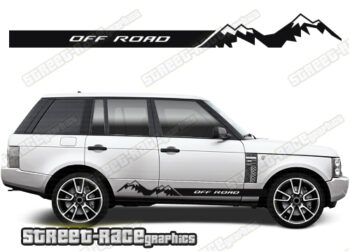 Range Rover 3-4 061 - off road racing stripes