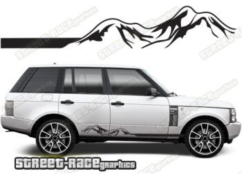Range Rover 3-4 063 - mountain adventure racing stripes