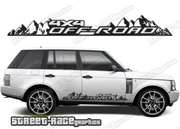 Range Rover 3-4 067 - off road 4x4 decals
