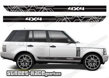 Range Rover 3-4 068 - 4x4 racing stripes