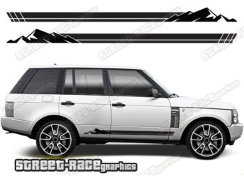 Range Rover 3-4 069 - 4x4 racing stripes