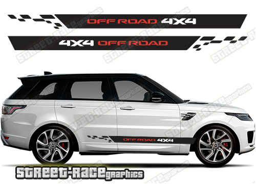 Range Rover 5 050 - 4X4 off road racing stripes
