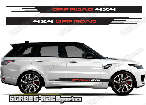 Range Rover 5 051 - 4X4 off road racing stripes