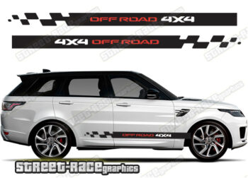 Range Rover 5 052 - 4X4 off road racing stripes