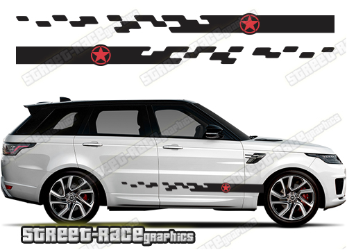 Range Rover 5 055 - racing stripes