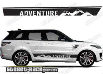 Range Rover 5 062 - mountain adventure racing stripes