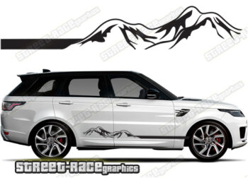 Range Rover 5 063 - mountain adventure racing stripes