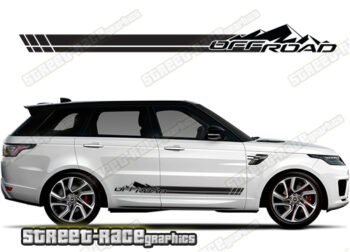 Range Rover 5 064 - off road racing stripes