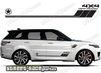 Range Rover 5 065 - off road 4x4 racing stripes