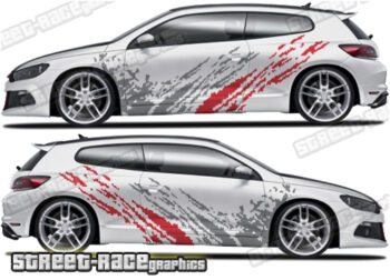 Volkswagen Scirocco large graphics 002 - Mud splatter