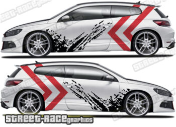 Volkswagen Scirocco large graphics 004 - Mud splatter