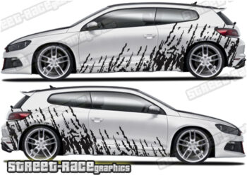 Volkswagen Scirocco large graphics 009 - Mud splatter