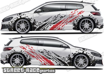 Volkswagen Scirocco large graphics 016 - Mud splatter