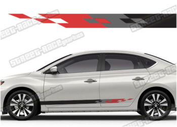 Nissan Sentra racing stripes 012 - Nismo style