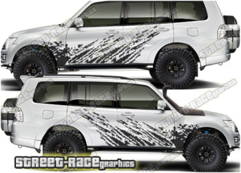 Mitsubishi Shogun 002 - mud splatter graphics