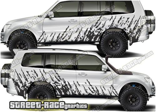 Mitsubishi Shogun 003 - mud splatter graphics