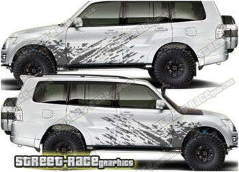 Mitsubishi Shogun 004 - mud splatter graphics
