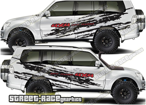 Mitsubishi Shogun 007 - ripped graphics