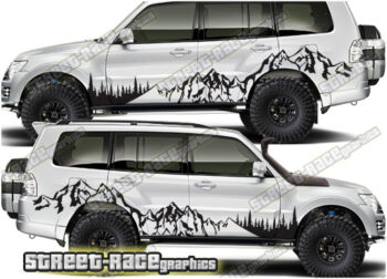 Mitsubishi Shogun 018 - Mountain adventure overland graphics