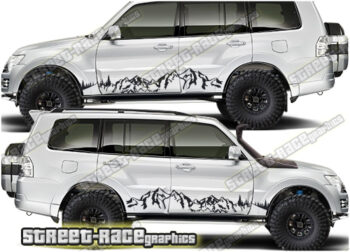 Mitsubishi Shogun 020 - Mountain graphics
