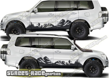 Mitsubishi Shogun 021 - Mountain graphics