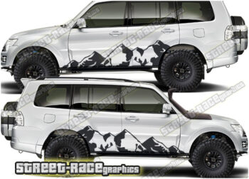 Mitsubishi Shogun 022 - Mountain graphics