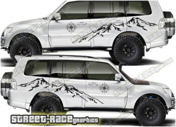 Mitsubishi Shogun 029 - Mountain adventure graphics