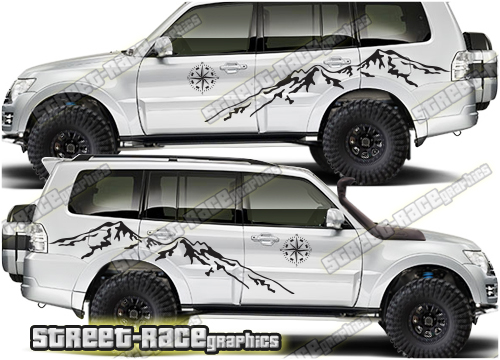 Mitsubishi Shogun 029 - Mountain adventure graphics