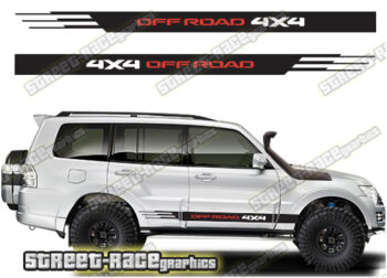 Mitsubishi Shogun 051 - 4X4 off road racing stripes