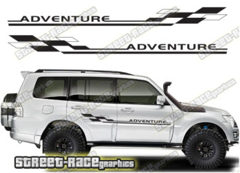 Mitsubishi Shogun 058 - Adventure racing stripes