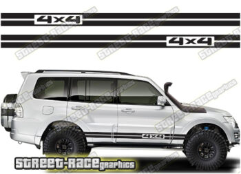 Mitsubishi Shogun 059 - 4x4 racing stripes