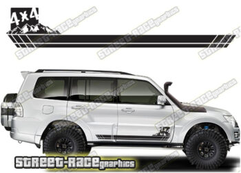 Mitsubishi Shogun 060 - 4x4 racing stripes