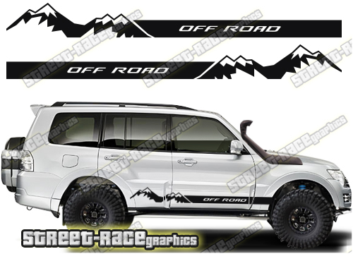 Mitsubishi Shogun 061 - off road racing stripes
