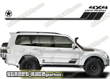 Mitsubishi Shogun 065 - off road 4x4 racing stripes
