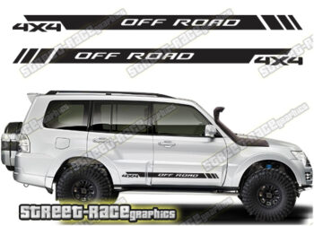 Mitsubishi Shogun 066 - off road 4x4 racing stripes