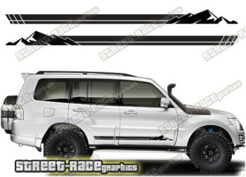 Mitsubishi Shogun 069 - 4x4 racing stripes