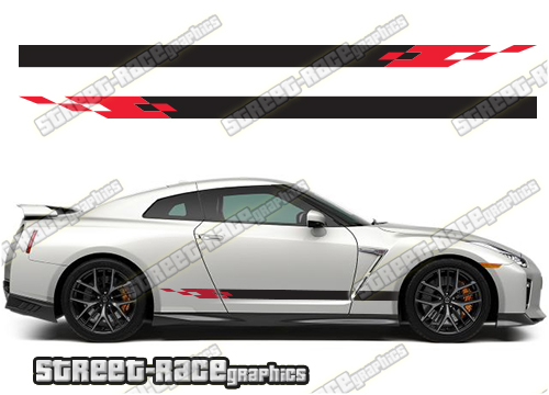 Nissan Skyline racing stripes 002 - Nismo style