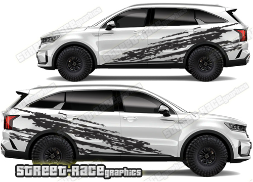 Kia Sorento 007 - ripped graphics