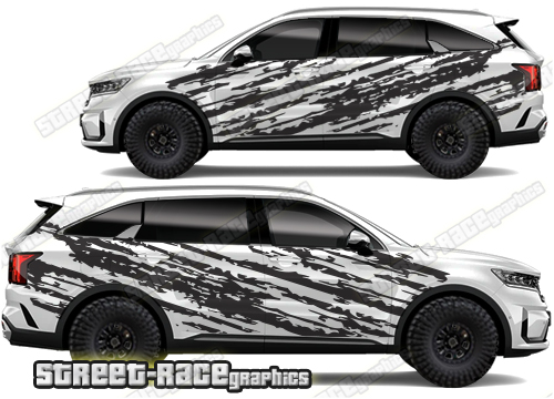 Kia Sorento 008 - ripped graphics