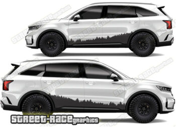 Kia Sorento 023 - Forest overland graphics