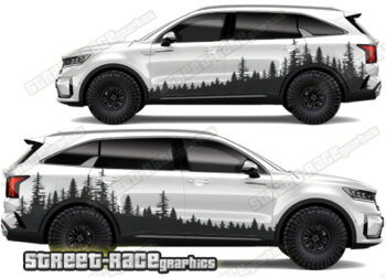 Kia Sorento 024 - Forest overland graphics