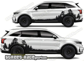 Kia Sorento 025 - Forest overland graphics