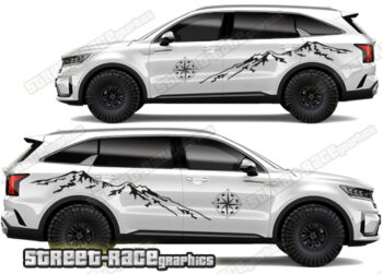 Kia Sorento 029 - Mountain adventure graphics