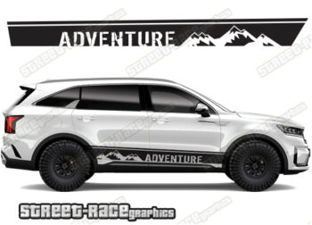 Kia Sorento 062 - mountain adventure racing stripes