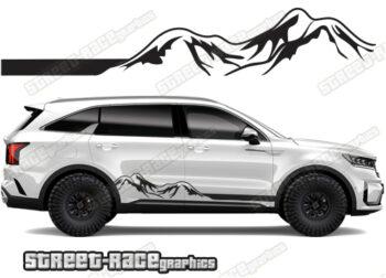 Kia Sorento 063 - mountain adventure racing stripes