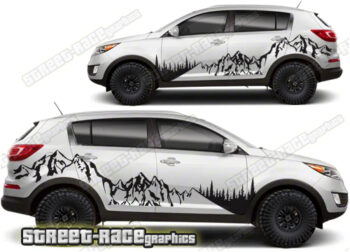 Kia Sportage 018 - Mountain adventure overland graphics