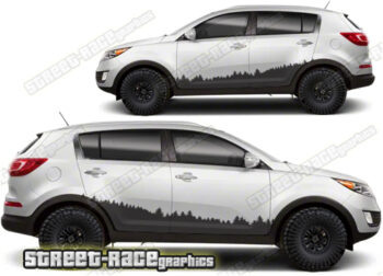 Kia Sportage 023 - Forest overland graphics